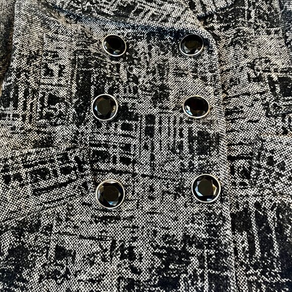 BKE, Black & White Coat, Size Small - Picture 5 of 15